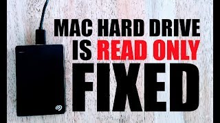 Solved: External Hard Drive is Read Only on Mac