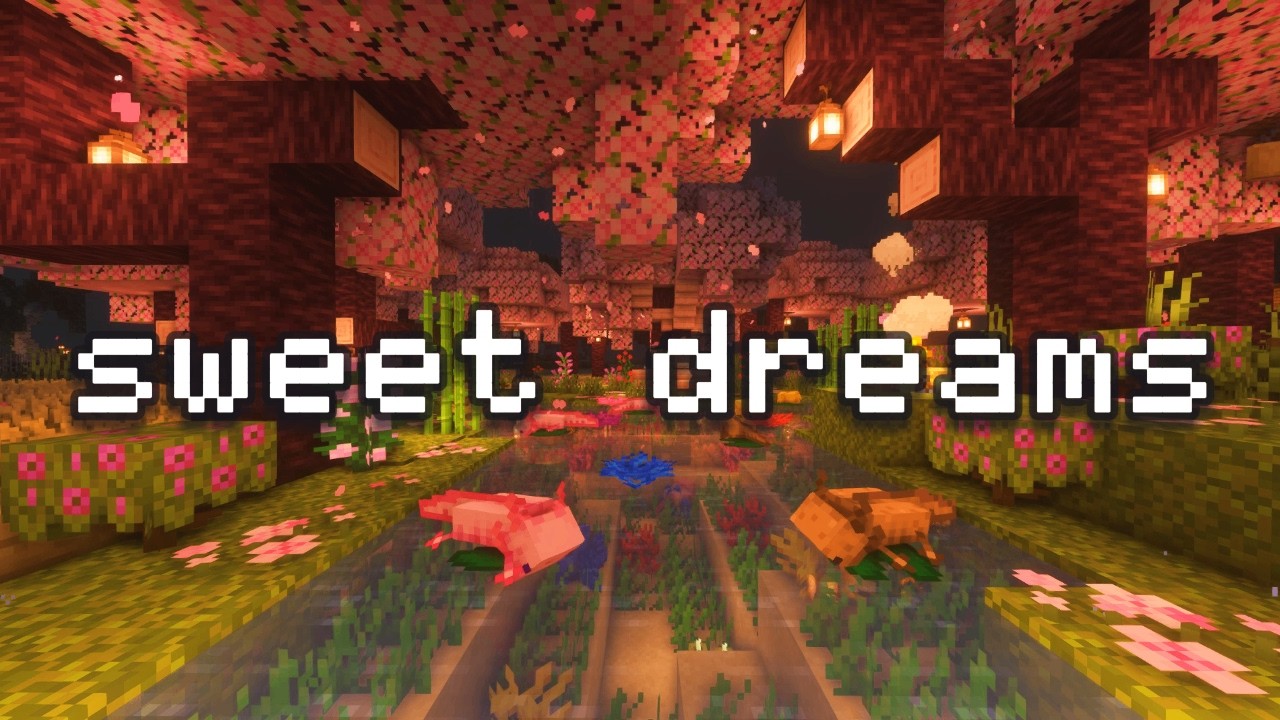 🌙 Fall Asleep Instantly ⎮ Cozy Cherry Grove & Peaceful Minecraft ...