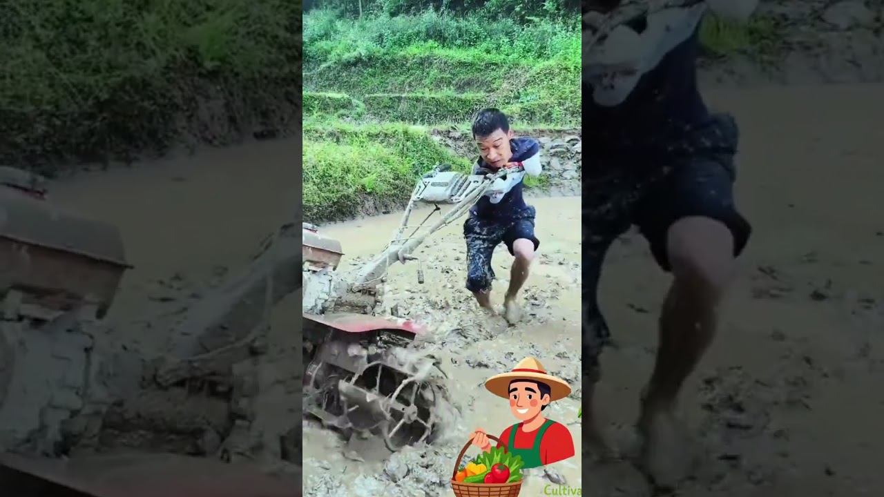 Даже без рук он работает с неукротимой решимостью 🙌 