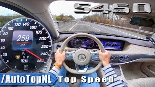 2019 Mercedes Benz S CLASS S450 AUTOBAHN POV 258km/h TOP SPEED by AutoTopNL