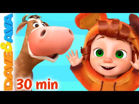 🐮 Farmer Brown's Cow and More Baby Songs | Kid Songs & Nursery Rhymes by Dave and Ava 🐮