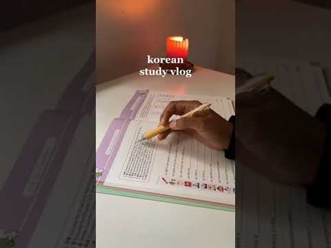 Korean study vlog