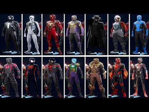 Marvel's Spider-Man 2 - ALL Spider-Man Suits Showcase (PS5 4K 60FPS)
