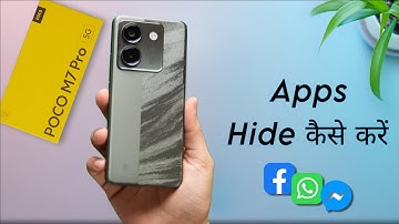 Poco M7 Pro: How to Hide App & Game ⚡ Poco M7 Pro me Apps Hide Kaise kare
