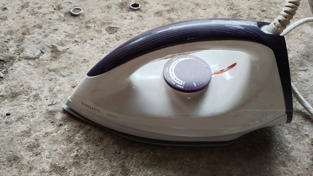 Cara gampang memperbaiki setrika philips buatan china mati total