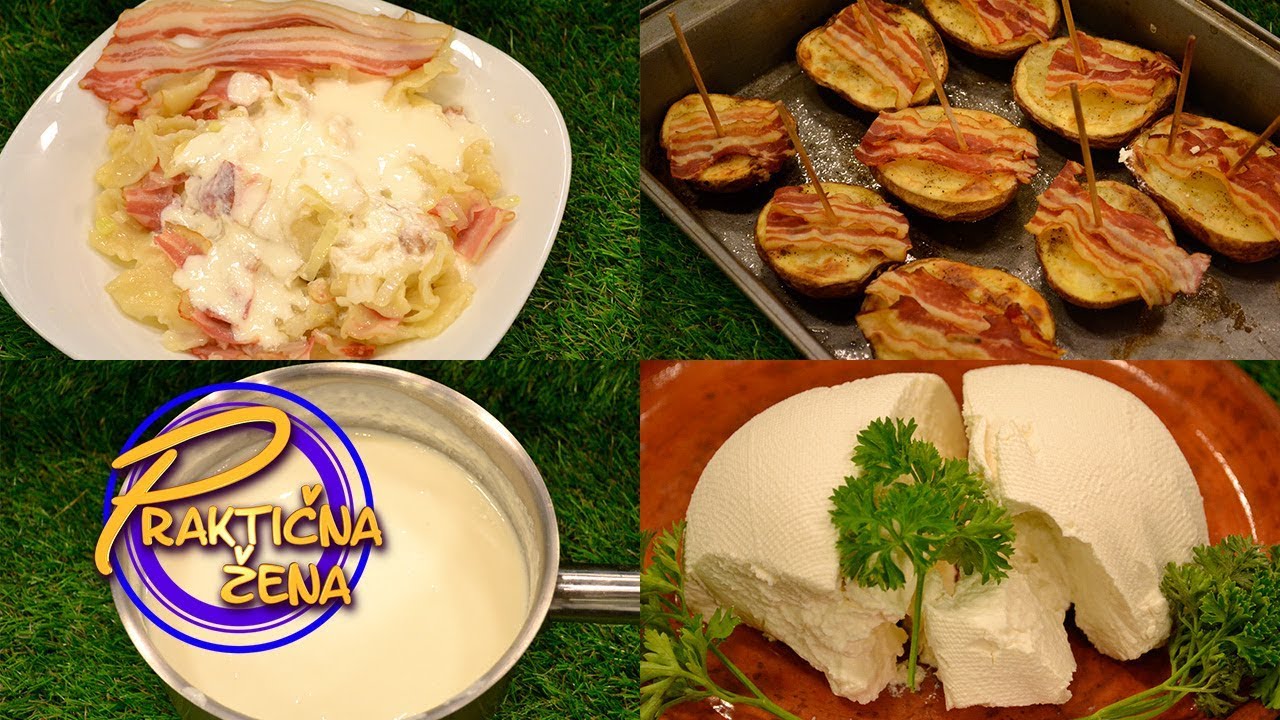 Praktična žena - Trganjci, pole od krompira, kiselo mleko i sir (basa)