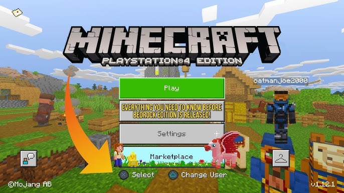  Minecraft Bedrock (PS4) : Video Games