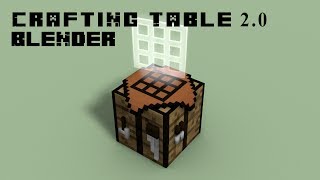 Crafting Table 2.0 | Holograma | Test | Minecraft Animation | Blender