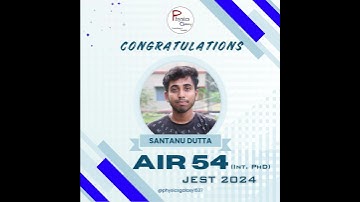 PHYSICS GALAXY JEST Result 2024|JEST 2024 Topper|AIR 54| @physicsgalaxy1537