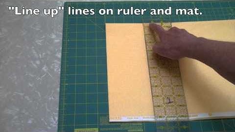 ELEMENTARY QUILT-- Cut Many Squares with Rotary Cutter (#8 of 16) - LearnHowToQuilt.com CLASSES