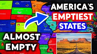 Why NOBODY Lives in these 10 EMPTY States - The Most Empty & Isolated States in the U.S.