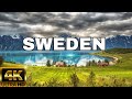 FLYING OVER SWEDEN (4K UHD) - AMAZING BEAUTIFUL SCENERY &amp; RELAXING MUSIC