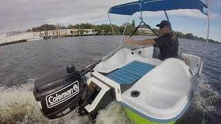 Peddle Boat with a Gas Motor!