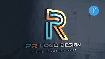 P R Logo Design On Android Phone📲 - P R Logo In Pixellab~@Edits009