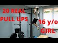 Girl Doing 20 Real Pull Ups at 16 y/o