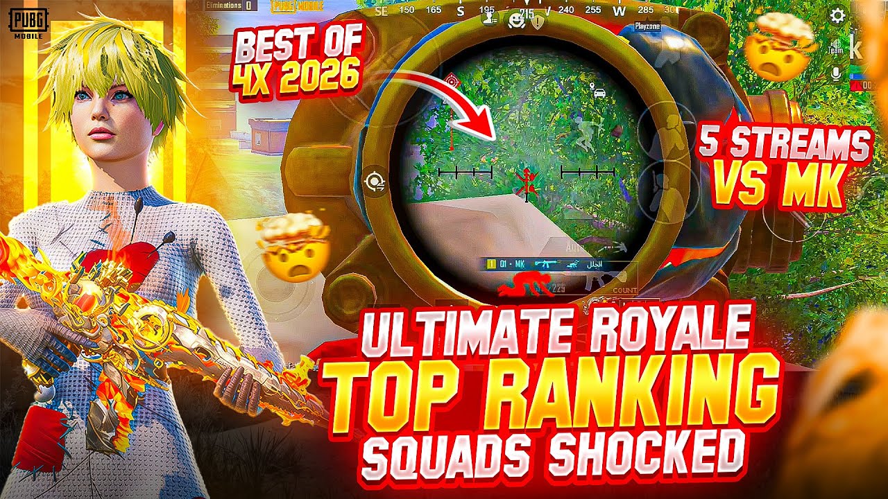 100 RANKING Streamers VS MK 🔥 Ultimate Royale Intense Fights + 4x Sprays | MK Gaming