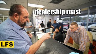 When car salesmen get roasted