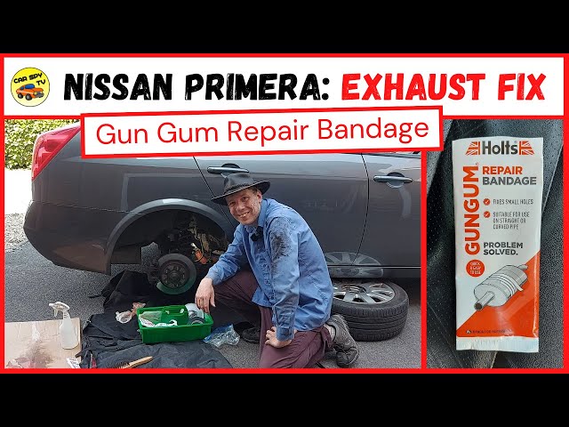 Exhaust muffler filler-gun gum repair compound-overhaul exhaust