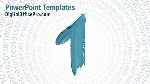 Binary Number PowerPoint Template Backgrounds - DigitalOfficePro #05680W
