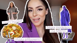 Jíst pizzu příborem?, virální bomber, ségra modelkou pro MBPFW | Týnuš Třešničková