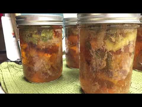 Beef Vegetable Soup using the Carey Pressure Canner