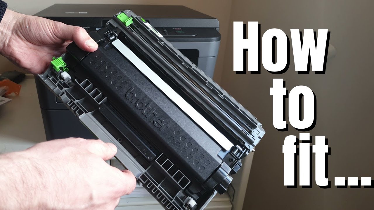 Brother DCP-L2530DW Toner Cartridge & Drum Installation - How to Fit It 