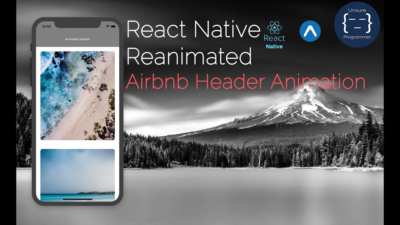 Airbnb Header Animation | React Native | Reanimated - YouTube