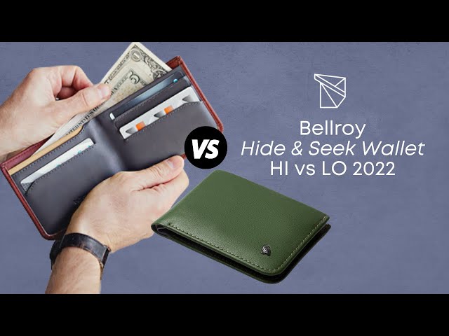 Difference between Bellroy Hide & Seek Wallet (Hi VS LO) 2022