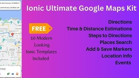 Ionic 6 Google Maps Starter Template by MrIonic #ionic #angular #googlemaps #template #code