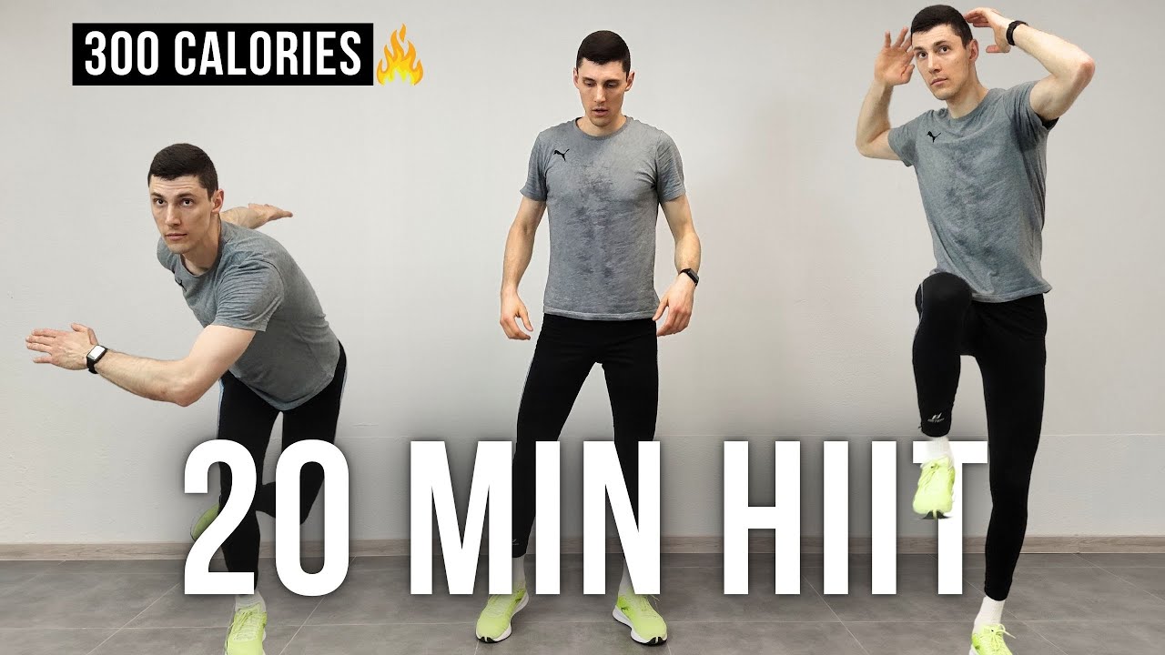 20 MIN INTENSE HIIT WORKOUT - ALL STANDING - No Equipment, No Repeats ...