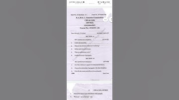 1ST SEMESTER GEOGRAPHY QUESTION PAPER CBCS || JAMMU UNIVERSITY