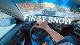 Subaru Legacy Snow Drift