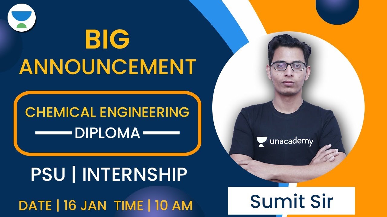 Chemical Engineering Diploma | PSU jobs and Apprentice|  Big Announcement | Sumit Prajapati
