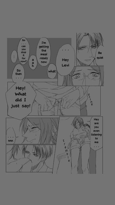 LEVIHAN AU #levihan #shorts #leviackerman#hangezoe #doujinshi #fanart #attackontitan #anime
