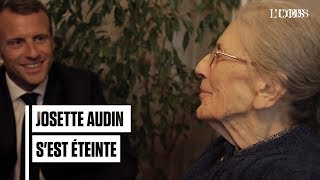 Les dernières images de Josette Audin avec Emmanuel Macron