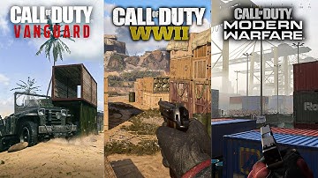 Comparing Shipment Maps in Call of Duty Vanguard, Modern Warfare and WW2 Comparison Video