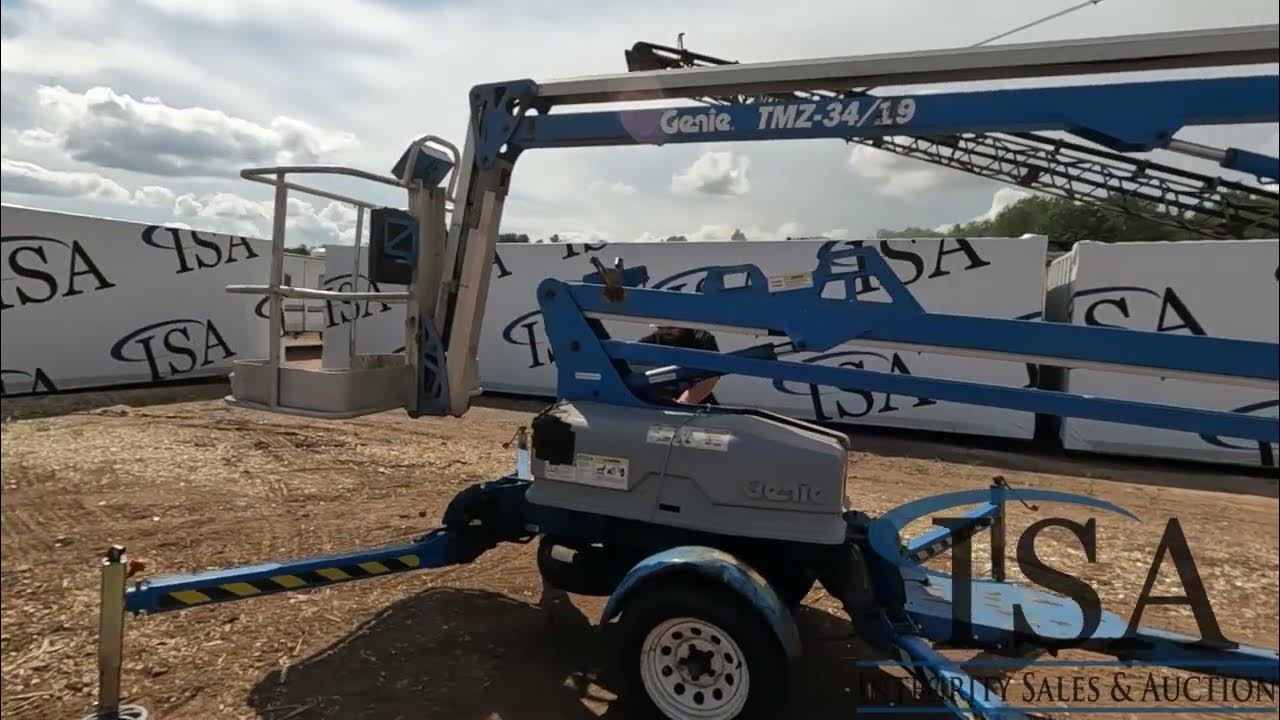 17086 2001 Genie TMZ 34/19 Towable Boom Lift Will Be Sold At Auction