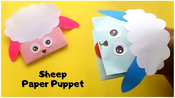DIY Paper Puppet Craft Tutorial | How To Make Paper Sheep