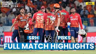 SRH Vs PBKS Live: Sunrisers Hyderabad Vs Punjab Kings Live Match Scorecard I IPL 2024