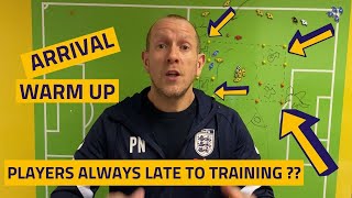 Players late for soccer training? I use this warm up as players arrive U6, U7, U8, U9, U10, U11