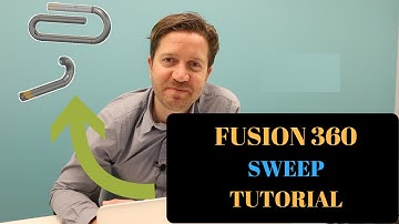 Sweep in Fusion 360 (How To Create Curved Shapes Tutorial) product design