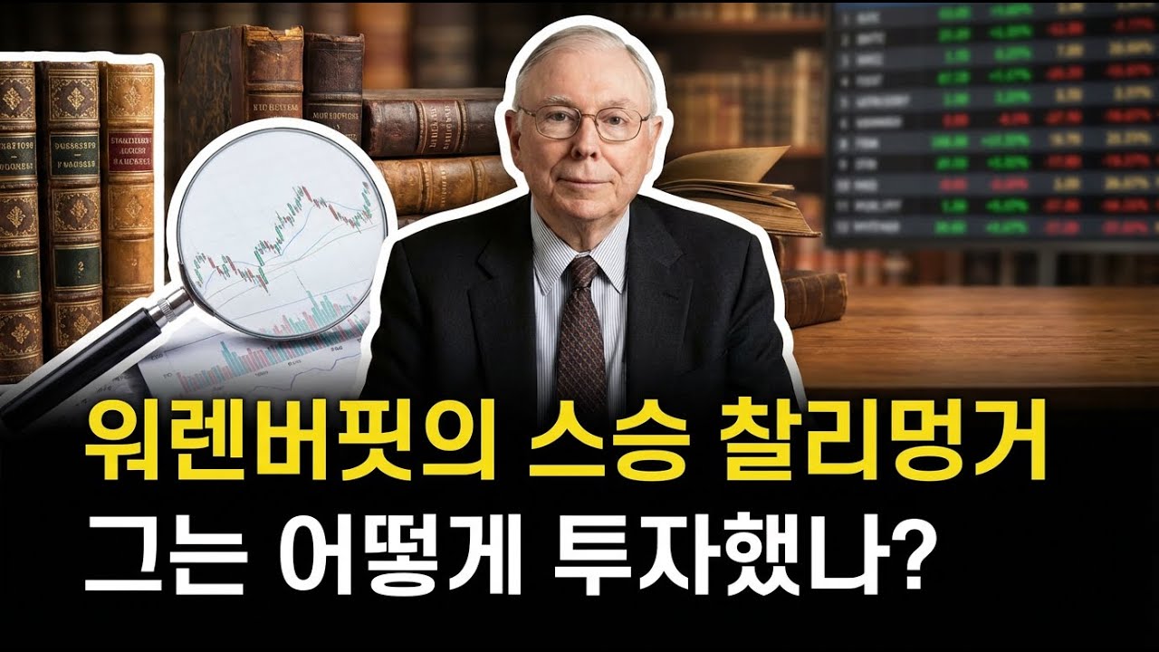 워렌버핏의 스승 찰리멍거, 그는 어떤 방식으로 투자했나? | 경제 애니메이션