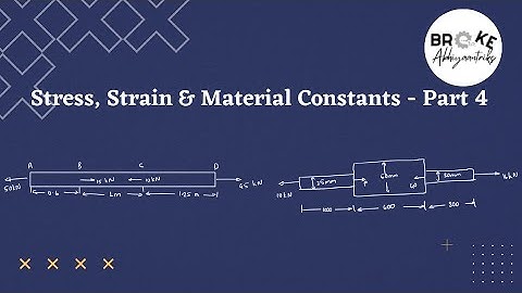 Stress, strain and material constants - Worked examples for GATE - part 4