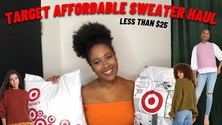 Affordable Target Try On Haul (all under $25) | Essential Basic Fall Sweaters