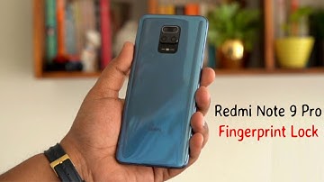 How to Set Fingerprint Lock in Redmi Note 9 Pro | Fingerprint Lock in Redmi Note 9 Pro