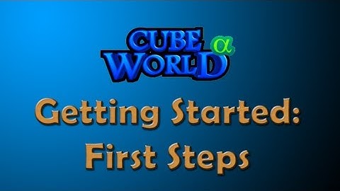 Getting Started in Cube World: First Steps