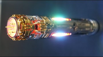 Masterpiece Modular Slimflex Proffieboard Neopixel Lightsaber w Removable Steel Chassis