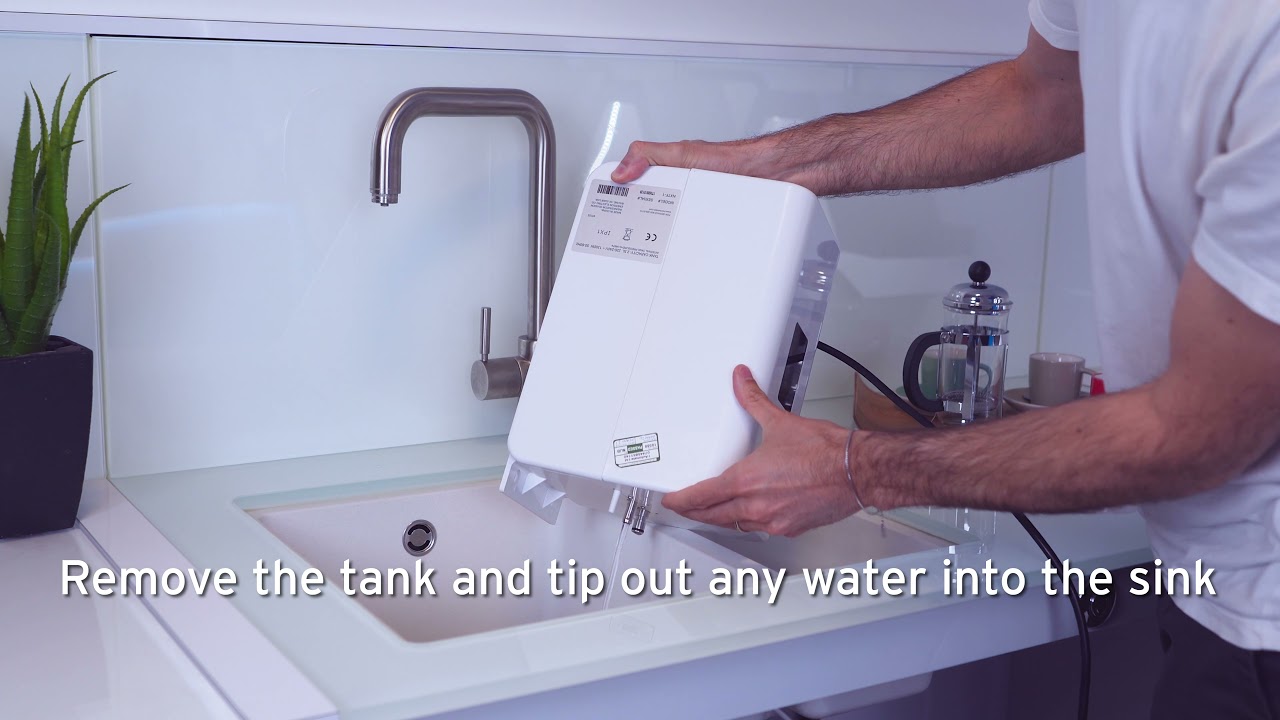 How to empty water from the InSinkErator NeoTank - YouTube