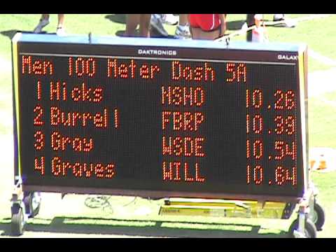 (Jaylon Hicks) 2011 Texas 5A Region III Boys 100m ...