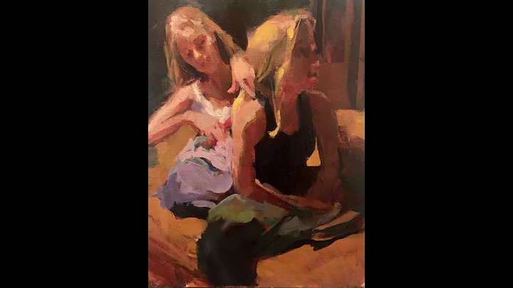 "Best Friends" - an original oil painting by Marga...